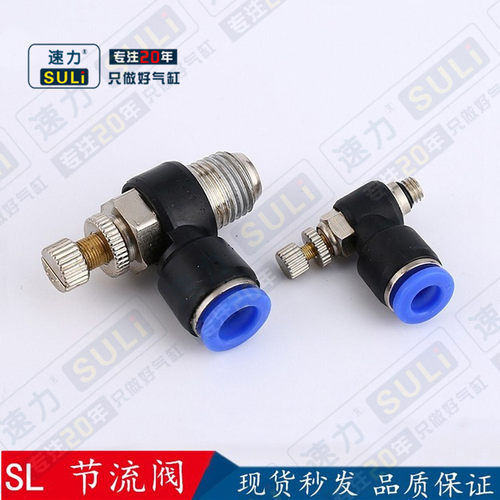 气动SL节流阀 气管快速接头 调速阀SL8-02 SL4-M5 SL6-01 SL10-03