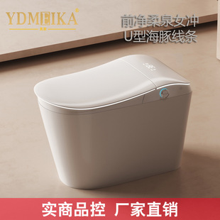 前置女用喷杆智能马桶游艇弧形座圈内置水箱泡沫盾香薰美家U66