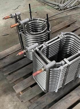 304不锈钢盘管蒸发器1P3P5P10P15-20P盘管蒸发器冷却器冷水机器