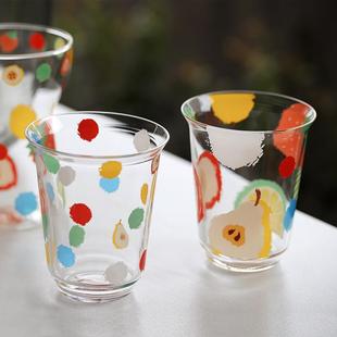 泽滕家高鹏硅新款2025夏天玻璃杯冷饮料果汁奶茶喝水耐热少女心杯