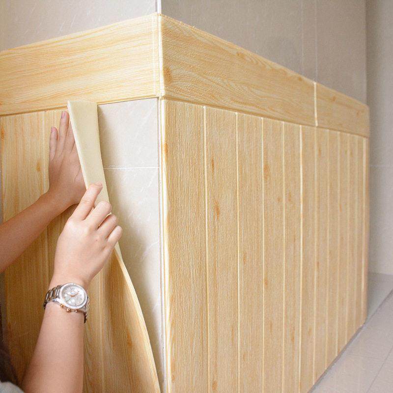 3d立体木纹墙贴客厅软包墙围护墙板泡沫天花板装饰自粘墙壁纸防水,家居饰品,文化墙贴,淘宝优惠券,粉丝福利购,淘宝优惠卷