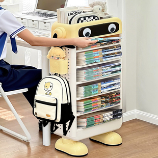 瑞典适宜家用书架落地置物架桌面书本收纳架多层儿童绘本架书桌边