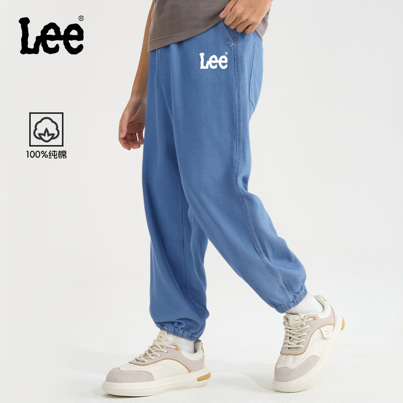 Lee童装男童牛仔裤夏季薄款防蚊裤儿童裤子薄款运动裤男孩休闲裤