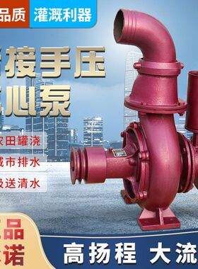双叶轮离心泵手压拖泵抽水器农用抽水机农田灌溉高扬程大流量水泵