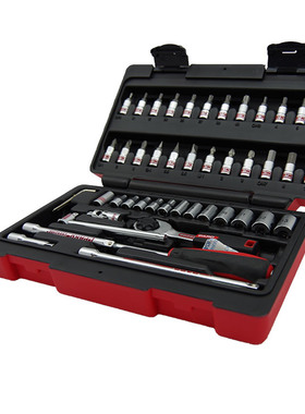 工业级47pcs套筒组合套装 棘轮板手加长杆 机修 汽车维修工具