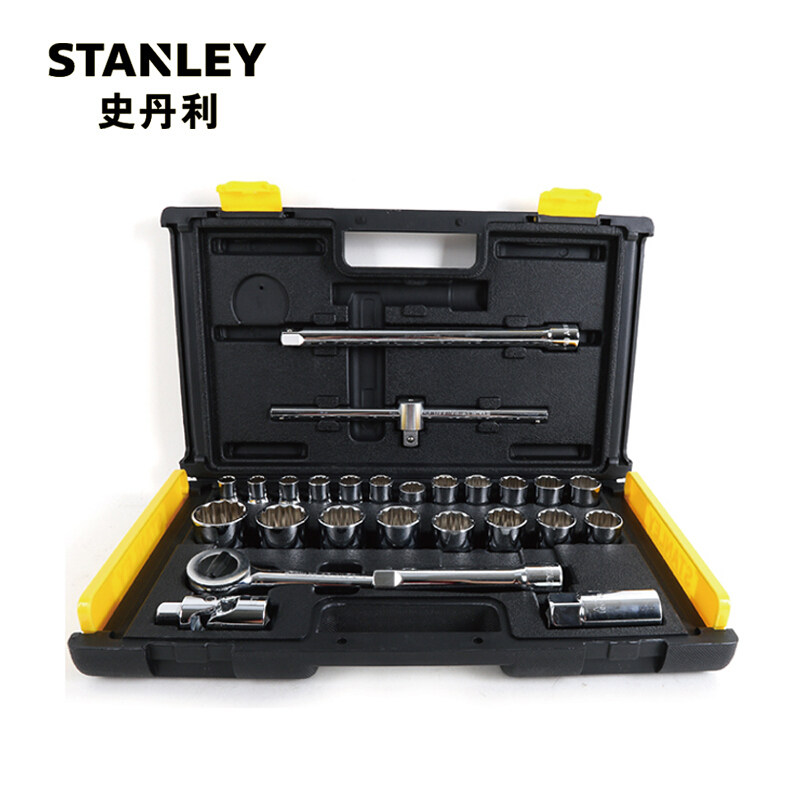 史丹利26件套12.5MM系列12角英制工具汽修机修工具组套 86-478-22