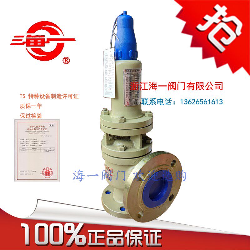 海一A40Y-16C DN25导热油安全阀 全封闭散热器全启式铸钢耐高温