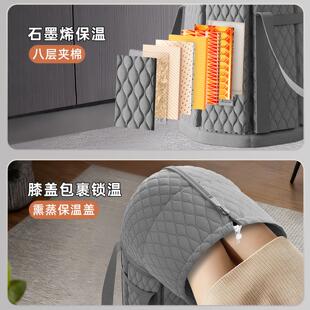 保温泡脚桶家用养生加高深桶折叠泡脚袋过膝过小腿便携加热泡脚盆