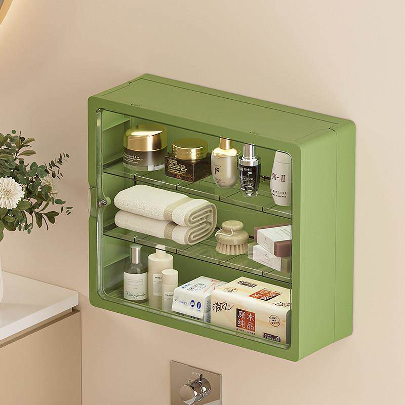化妆品收纳盒壁挂式墙面上储物盒卫生间浴室收纳架卧室橱柜置物架