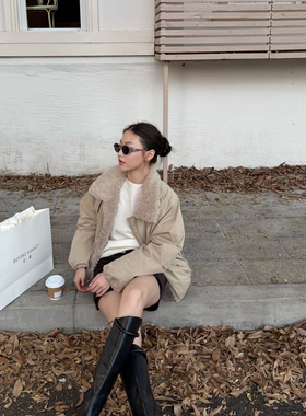 BEFORE SUNSET 日落-上新毛毛立领派克羽绒服外套保暖羽绒服外套