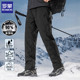 90%绒 加厚保暖棉裤 罗蒙防寒羽绒裤 男外穿抽绳裤 腰直筒裤 裤 子