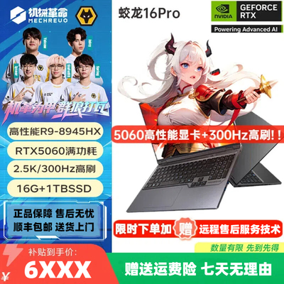 25新款机械革命蛟龙16Pro 极光X 旷世X 5060满血电竞戏笔记本电脑
