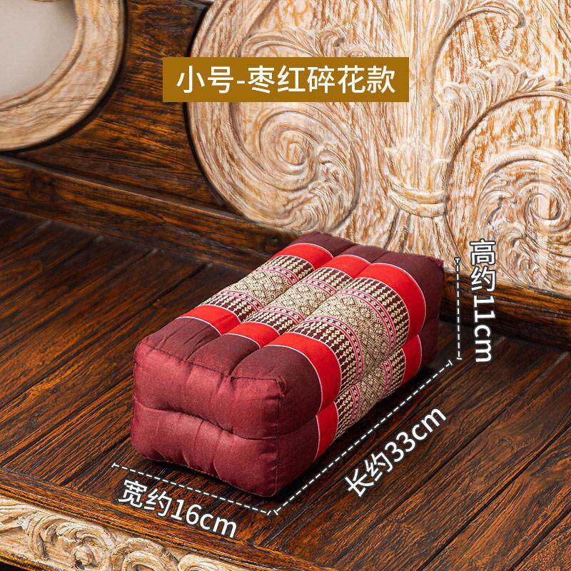 泰国木棉长方形靠枕客厅床头沙发扶手抱枕长条飘窗卧室榻榻米枕头