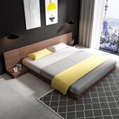 简约现代榻榻米床日式 床1.2m1.5米单双人床架阁楼出租房1.8米矮床