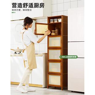 厨房置物架洞洞板餐柜多功能收纳柜电器落地微波炉整体橱柜储物柜