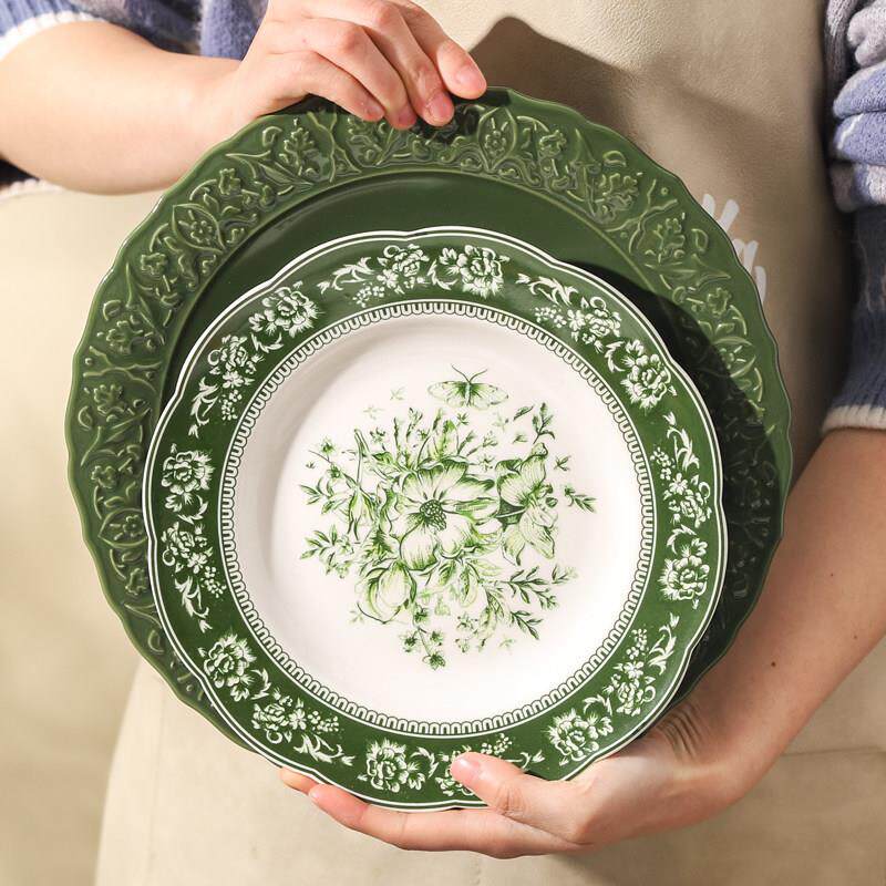 川岛屋碗家用乔迁新居礼物碗盘筷陶瓷餐具套组礼盒覆古碗碟套装