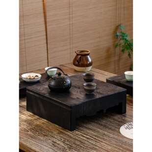 实木茶盘入口钥匙储物盘珠宝陈列储物底座花瓶装饰架鱼缸桌