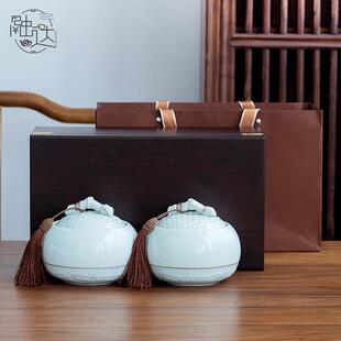 茶叶罐包装盒空礼盒装空盒子礼品盒高档订制龙井绿红白茶通用木盒