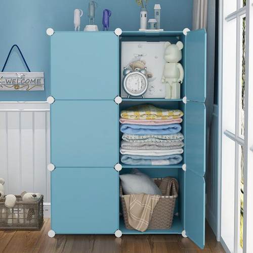 衣柜卧室出租房简易组装家用宿舍多功能塑料经济型收纳柜子收纳柜