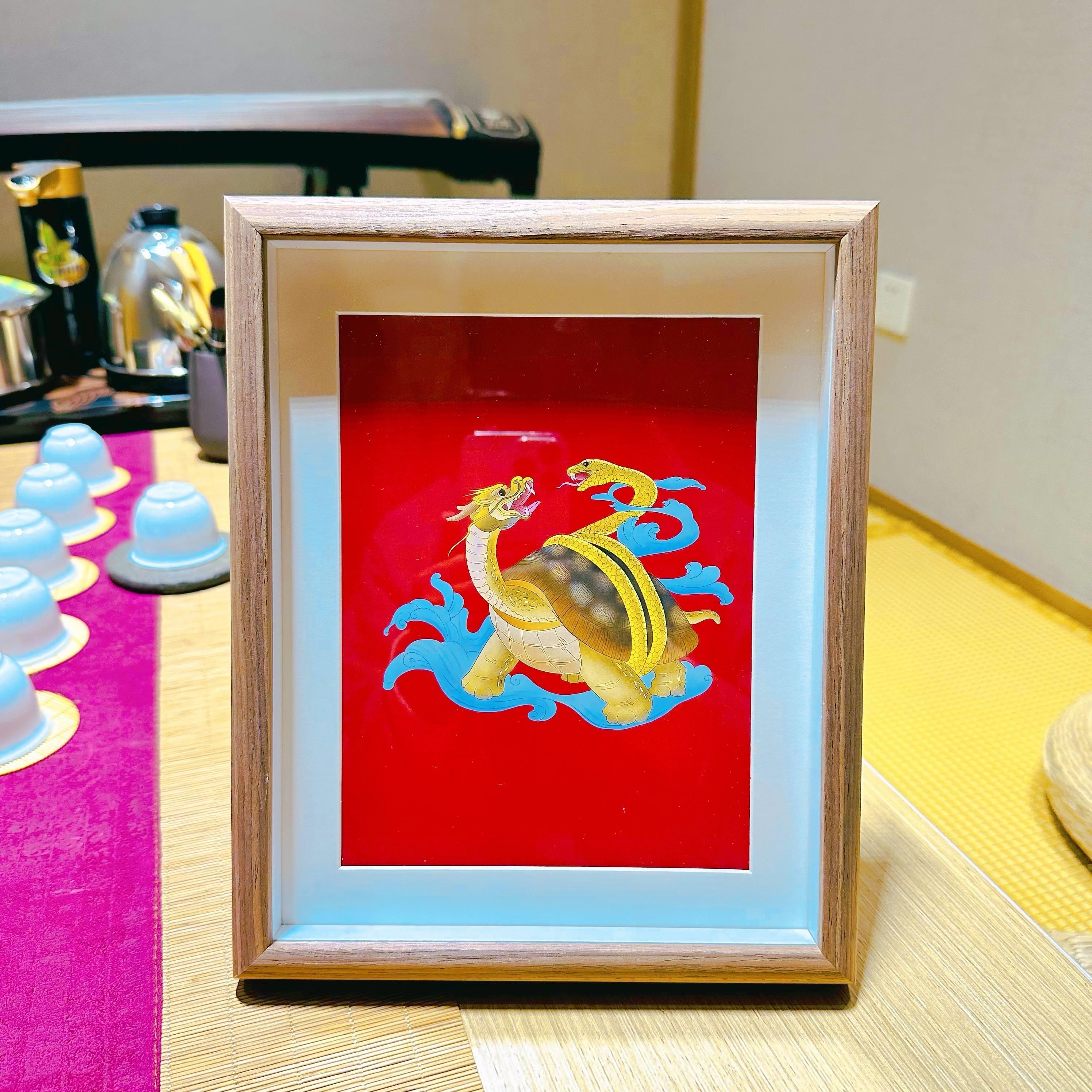 诚真草堂包邮办公桌面10寸相框画摆台家居玄关乔迁搬家创意礼品