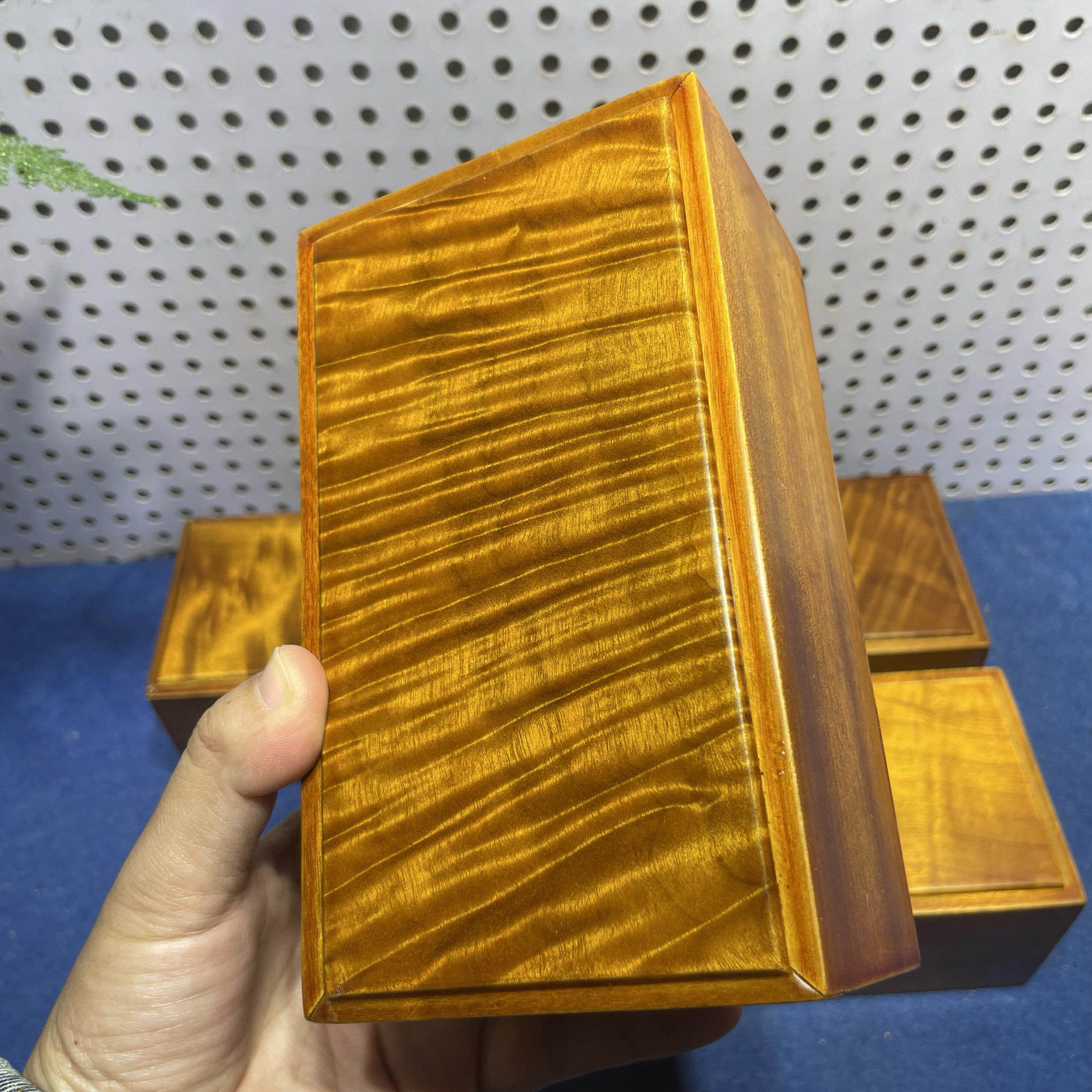 金丝楠木戒指盒覆古手串手镯收纳盒文玩玉器胎毛收藏礼品盒文玩盒