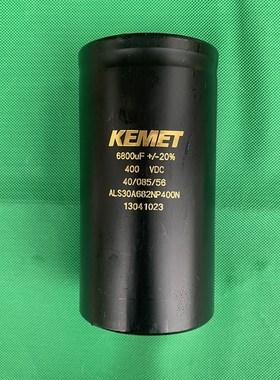 进口拆机基美 KEMET 6800UF 400VDC 螺栓铝电解电容