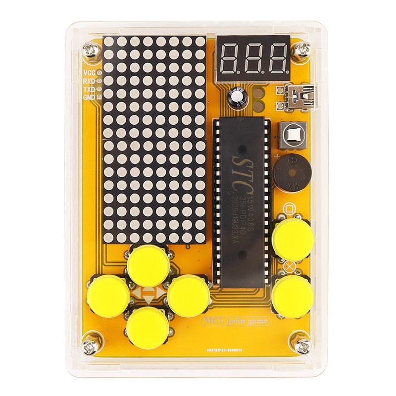 (散件)51单片机游戏机套件创客教育电子DIY 焊接实训创意小制作