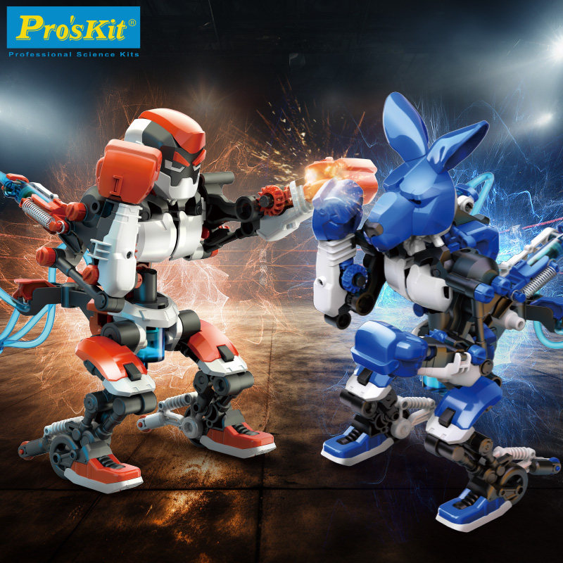 宝工拳击宝贝对战机器人拼装模型机甲玩具小学生10岁男孩生日礼物