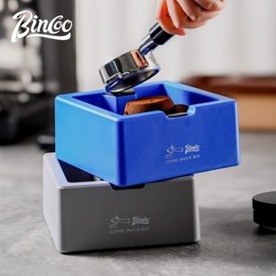 c压硅胶in咖啡粉四方咖啡机渣粉敲渣桶手柄Bo粉垫o大容量盒器粉压