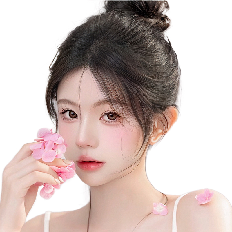 胎毛浏海假发片女头顶自然前额无痕真发轻薄发片隐形发际线假发贴