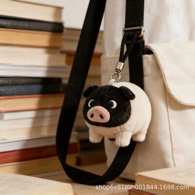 逐玉小猪毛绒公仔惊堂猪萌宠两头猪玩偶桌伴小猪娃娃包小挂件挂饰
