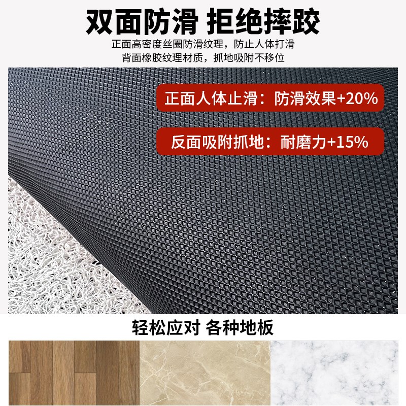 入户门地垫进门门口耐脏脚垫可裁剪丝圈门垫玄关鞋垫新款入户地毯