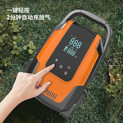 户外露营车载充气泵浆板帐篷皮划艇UP式电动线高压冲气泵12V120W