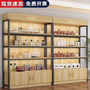 货架化妆品展柜陈列置物架产品样品多层超市宠物文具便利店烟酒柜