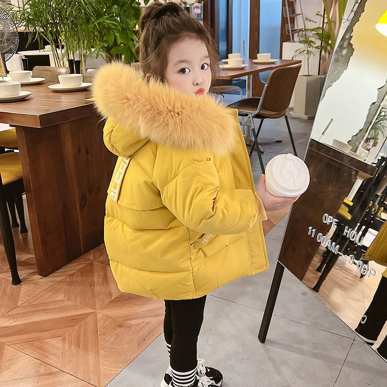童装秋冬棉衣2024年新款冬季洋气女宝宝棉衣网红加绒加厚冬装上衣