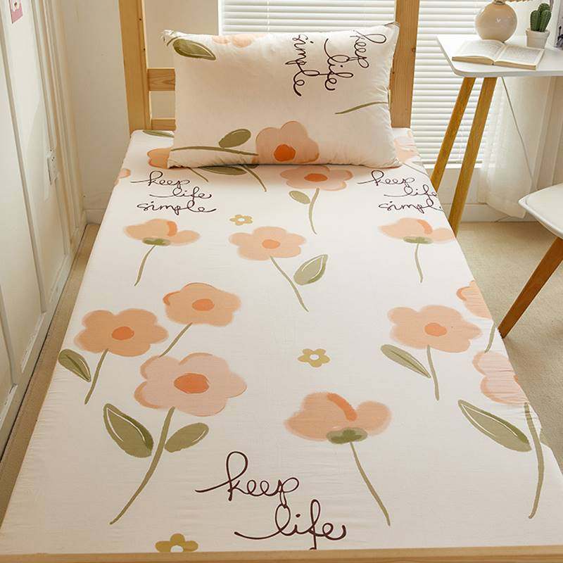 乳胶床垫褥保护套全棉学生宿舍可拆卸全包床笠纯棉单件薄床垫罩套