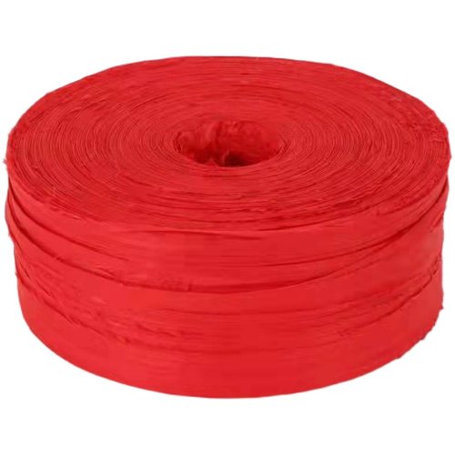 便宜加宽捆菜绳带轴红绳生料回料再生料红色防滑批子塑料捆扎绳子