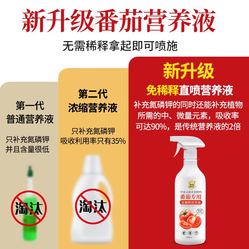 番茄营养液免稀释圣女果肥料有机肥盆栽西红柿专用肥水溶液体肥