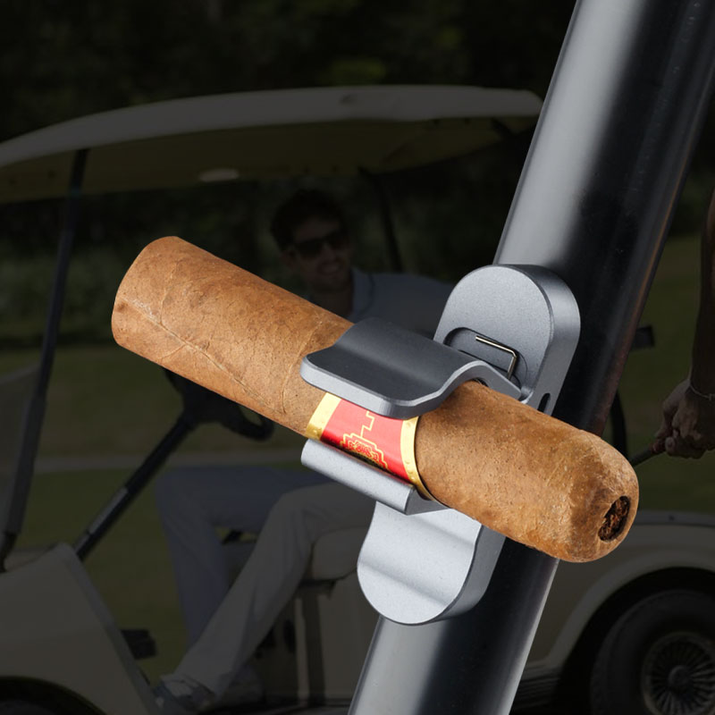 新款高尔夫强磁吸金属雪茄夹户外