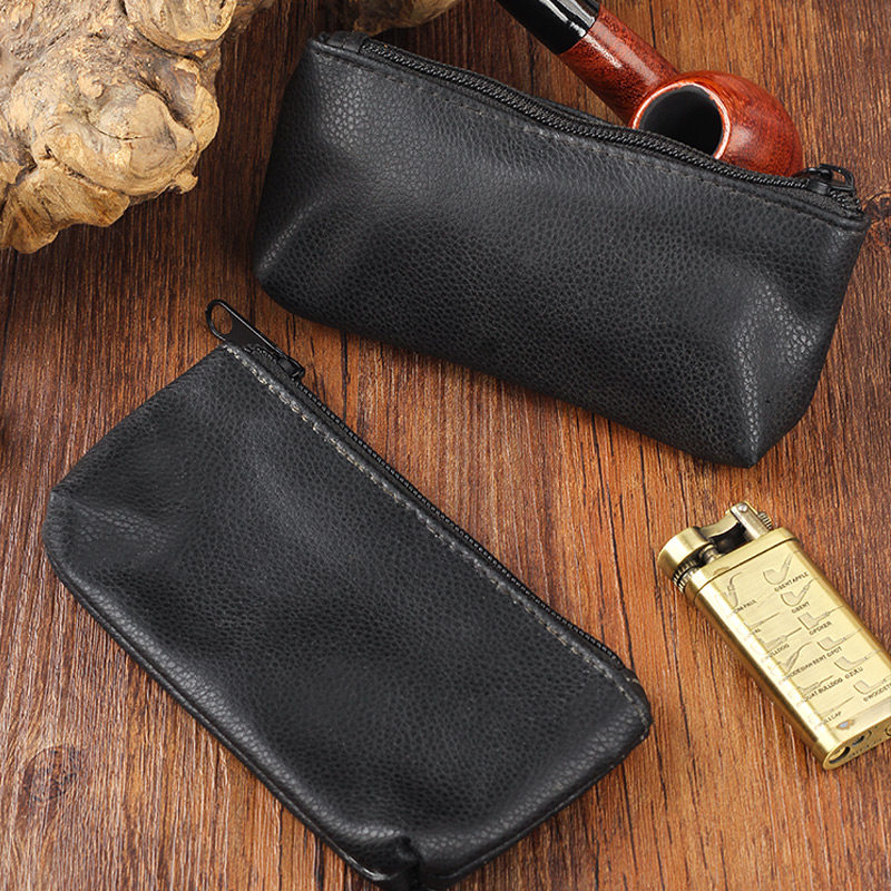 真皮烟丝包内加保湿层便携烟丝袋