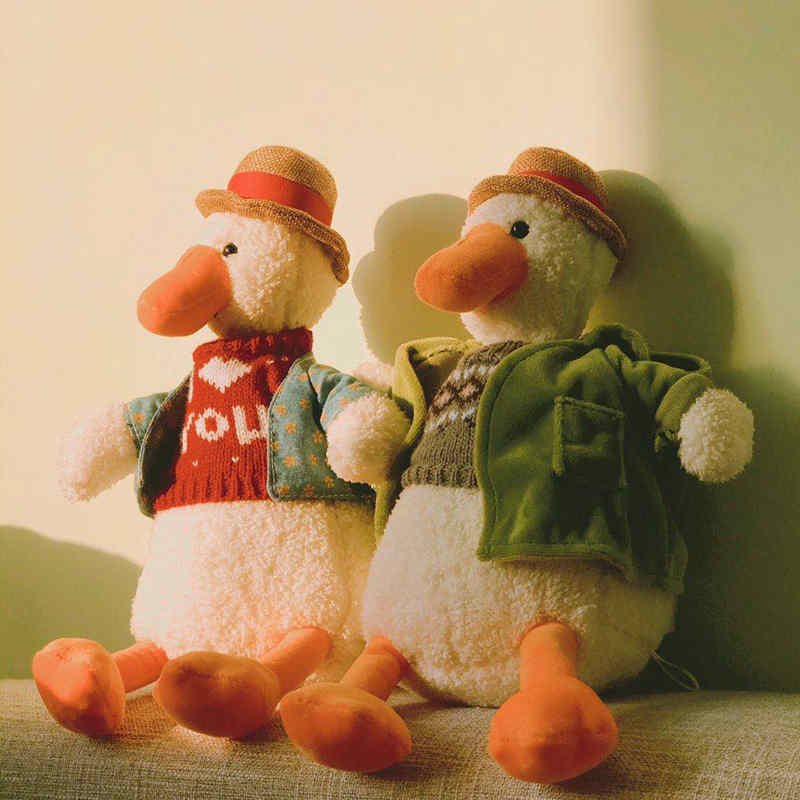 鸭子公仔网红小黄鸭丑萌玩偶加油复读鸭毛绒玩具布娃娃生日礼物