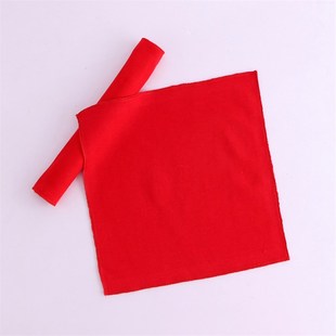 宝宝口水巾围嘴婴儿红色小方巾新生儿毛巾洗脸巾纱布 3-5条装
