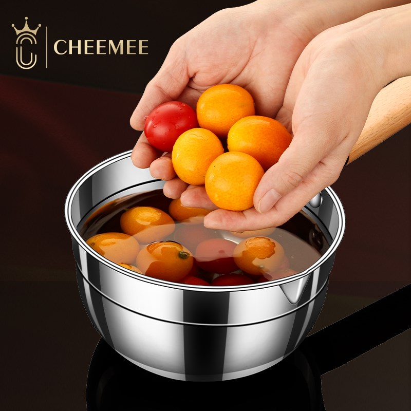 304不锈钢水瓢厨房加厚带鹰嘴老式长柄水漂大号水勺子家用水舀子