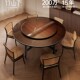餐桌吃饭大圆桌带转盘圆形饭桌新款 餐桌