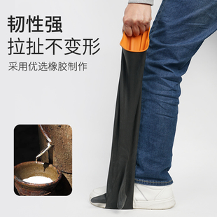 加厚加长乳胶橡胶耐酸碱手套工业劳保耐磨工作防水防滑实验室男女