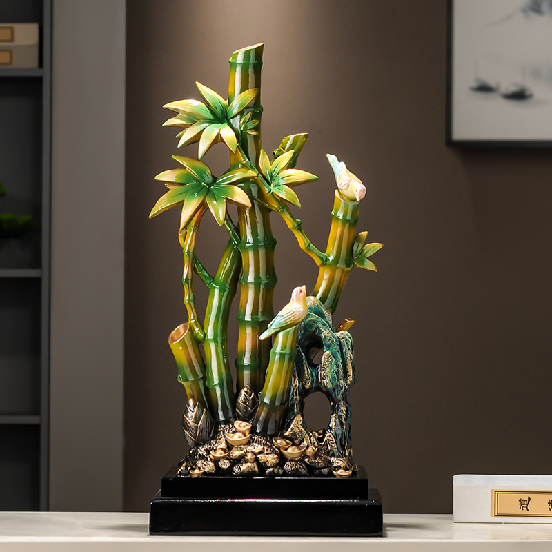 节节高升招财富贵竹子摆件客厅旺宅电视柜领导办公室乔迁新居礼品