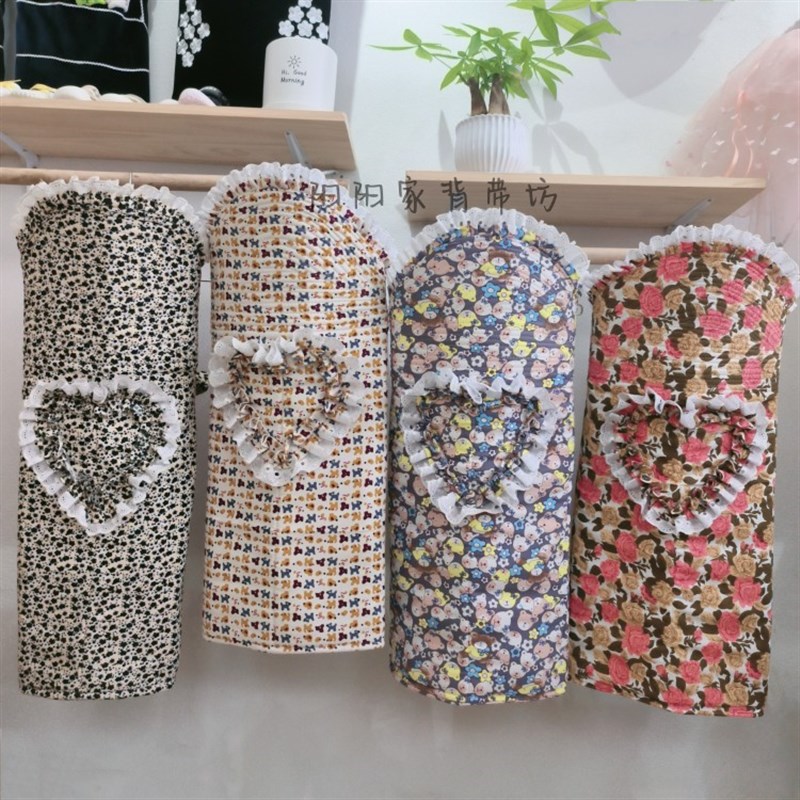 婴儿背带云南老式背带桃心花边背带后背