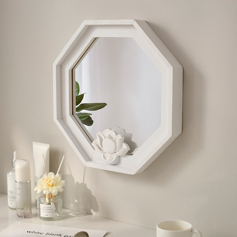 复古全身镜家用中式穿衣镜子壁挂贴墙自粘免打孔民宿买手店装饰镜