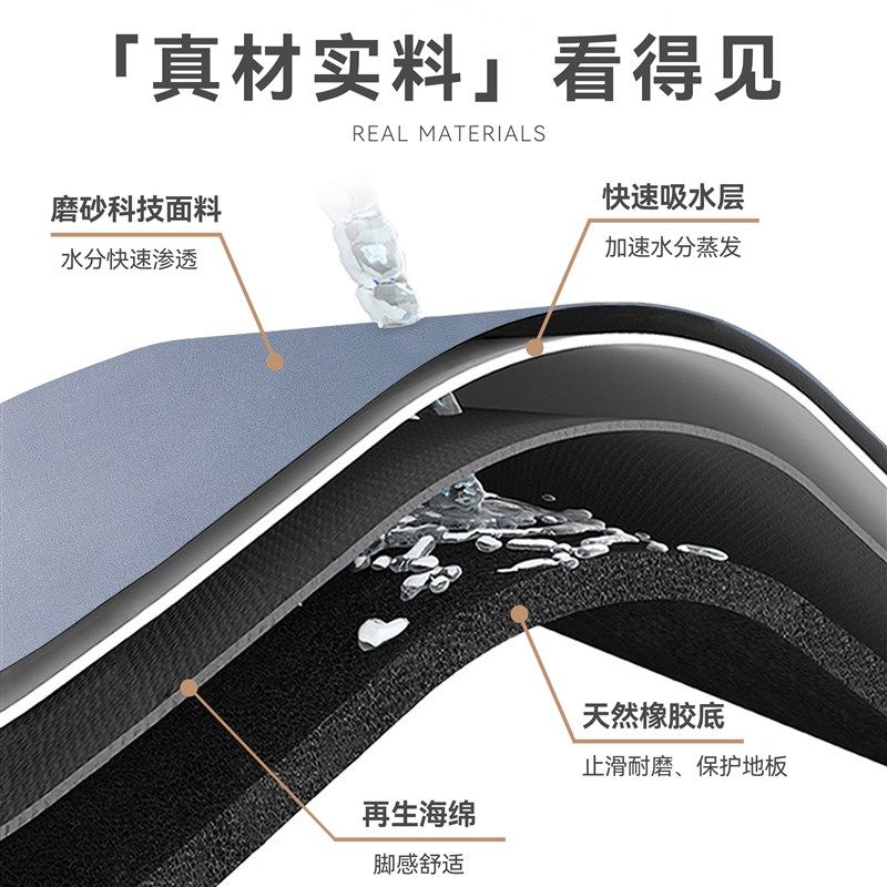 硅藻泥吸水地垫卫生间垫子入户进门门口浴室防滑厕所门垫地毯脚垫,居家布艺,入户地垫,淘宝优惠券,粉丝福利购,淘宝优惠卷