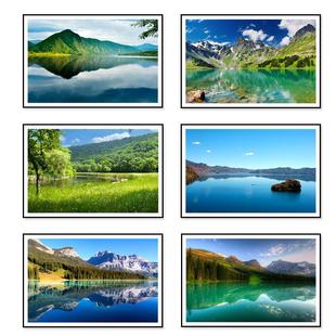 餐厅装饰画山水风景走廊过道楼梯间挂画现代简约酒店宾馆卧室壁画